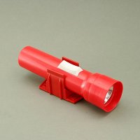2 D Cell Plastic Flashlight with Wall-Mounted Holder